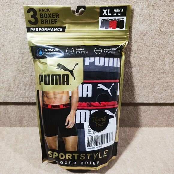 Puma Sport Style Boxer Briefs Performance Athletic Fit #8 - Picture 2 of 3